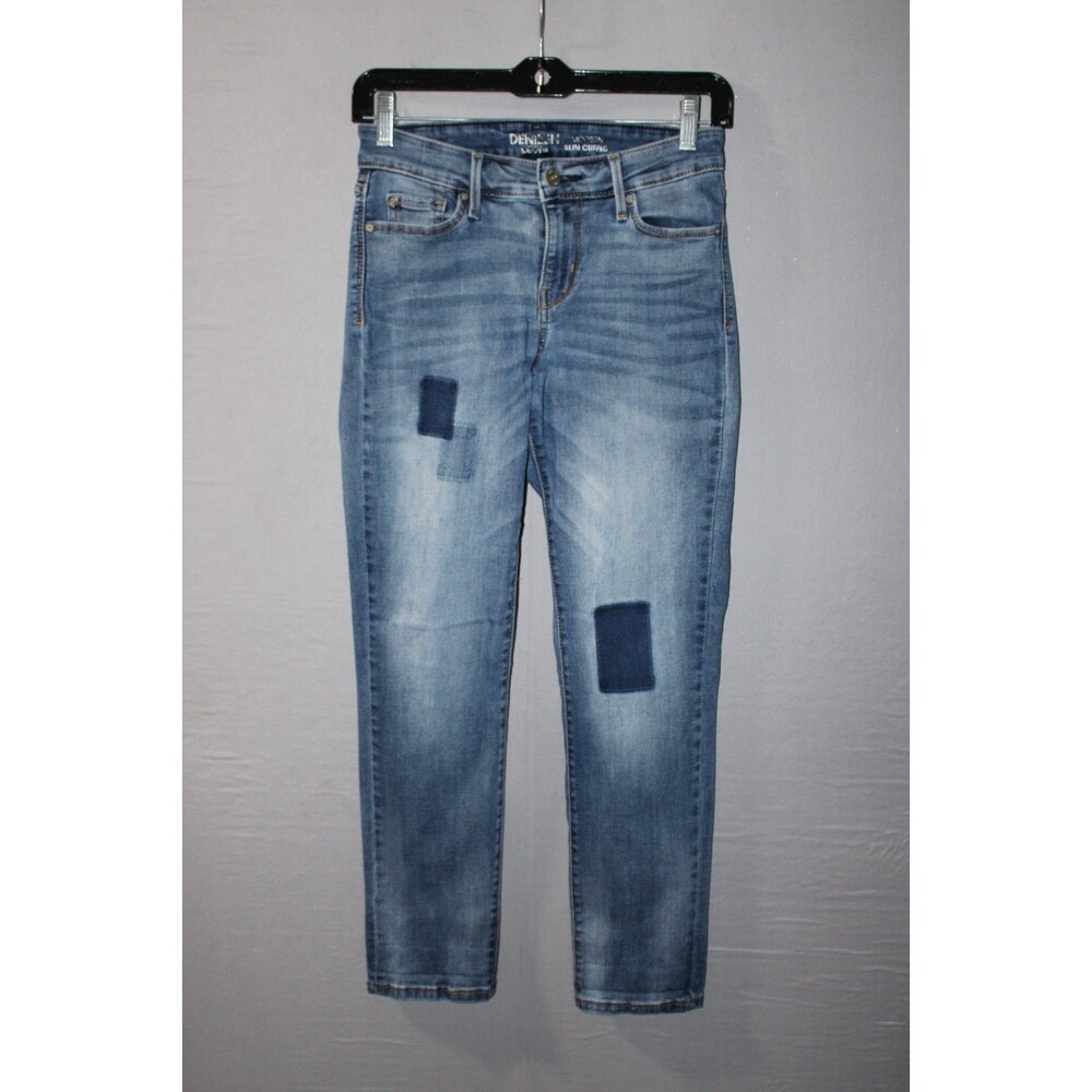 Denizen Womens Jeans Blue Modern Slim Cuffed Fit Denim Pants Waist 26 Casual